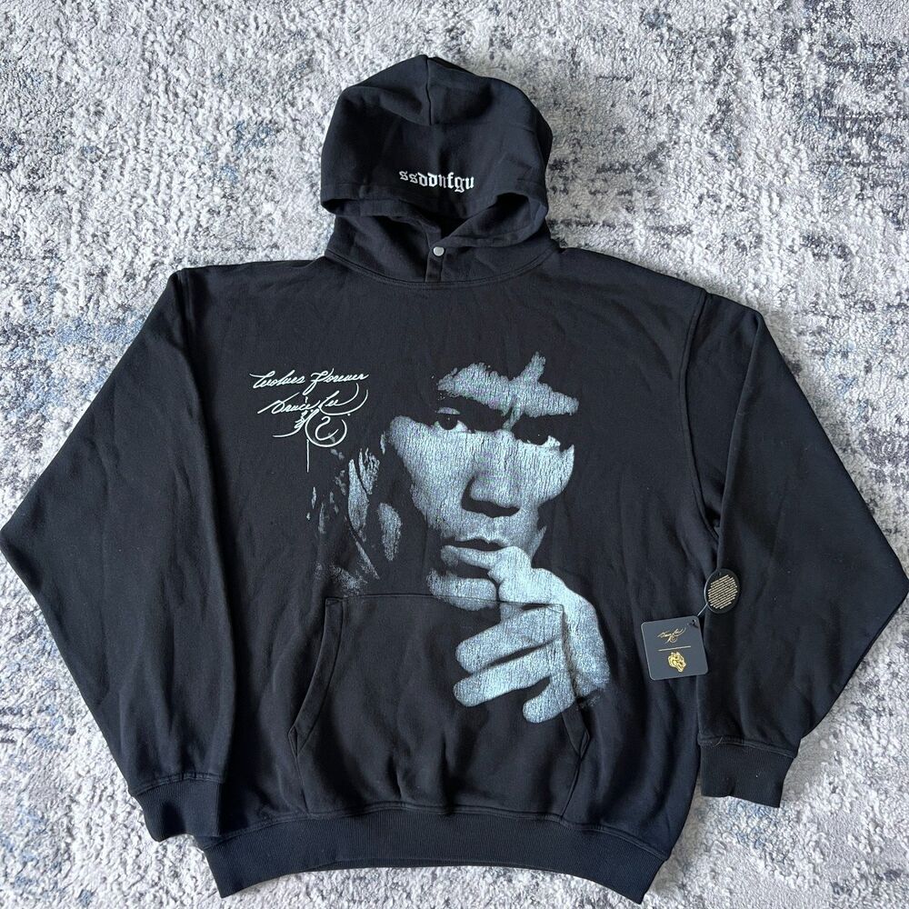 NWT Darc Sport Bruce Lee Hoodie XL Black Wolves Forever Limited Edition /1000